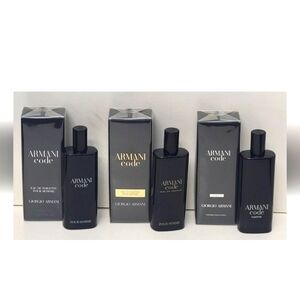 CODE TRAVEL BUNDLE FOR MEN Giorgio Armani EDT, EDP, PARFUM
